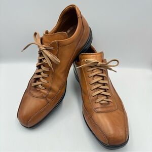 To Boot New York Adam Derrick Brown Leather Lace Up Shoe Mens Sz 11 Italy Scuff